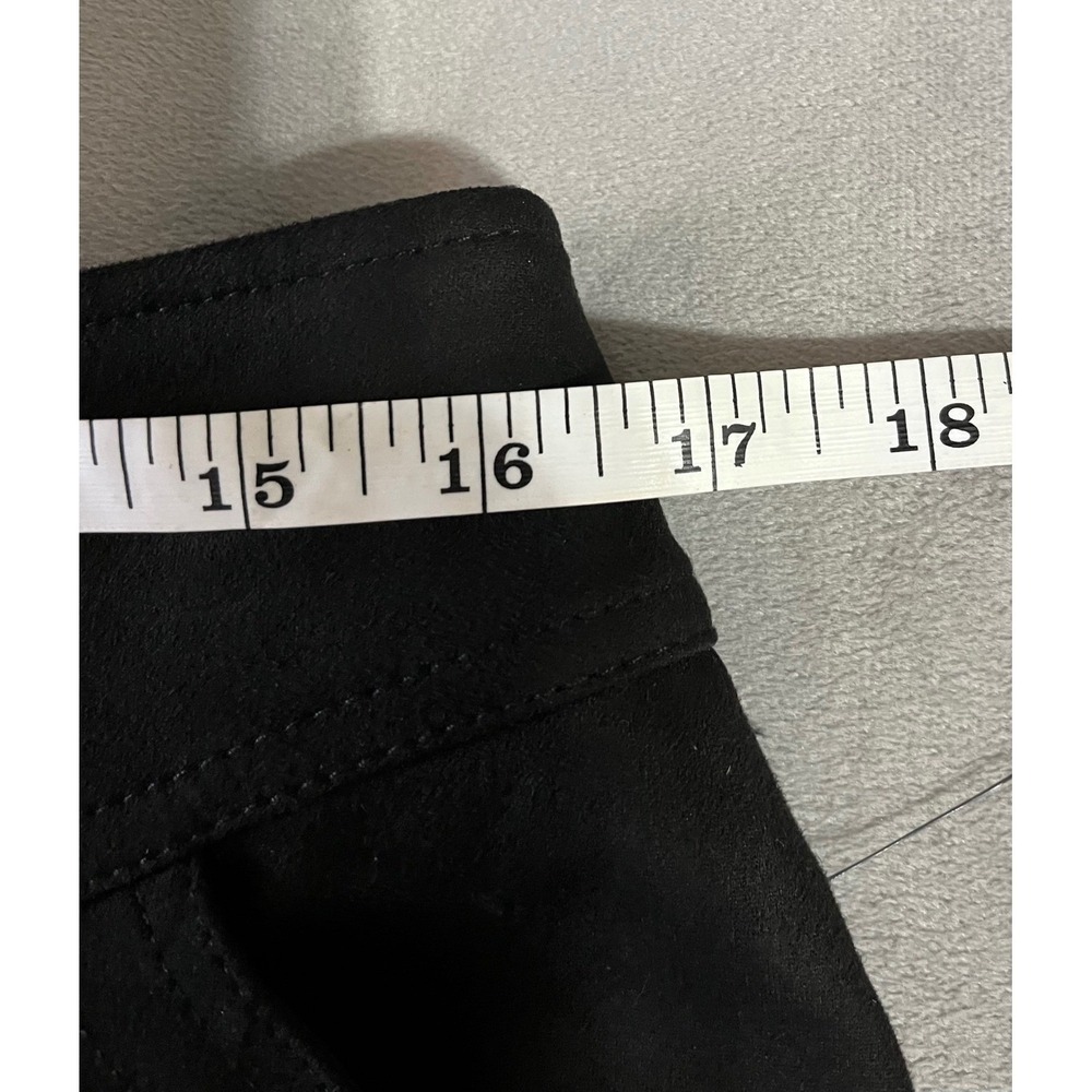 Frye and Co Black Faux Suede Button Front Midi Skirt NWT 110041579 Size Medium - Picture 7 of 8
